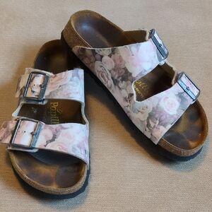 BIRKENSTOCK PAPILLIO ARIZONA NARROW SANDALS In Silky Rose Pink Size 38